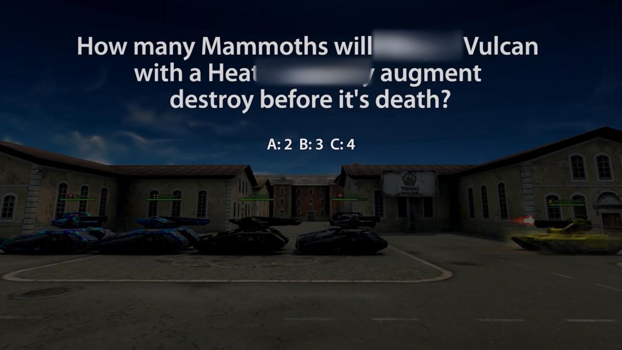 3D坦克猜猜看：在被击毁前，极速炮和维京的组合，将击毁多少辆猛犸象？