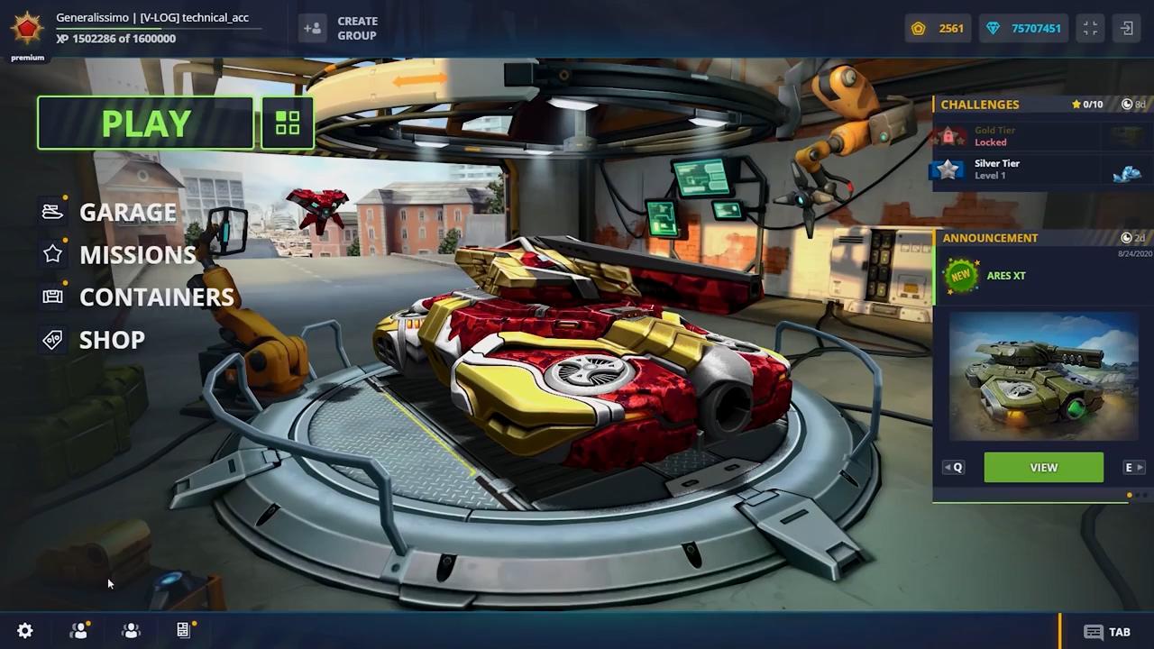 3D坦克移动版的主界面