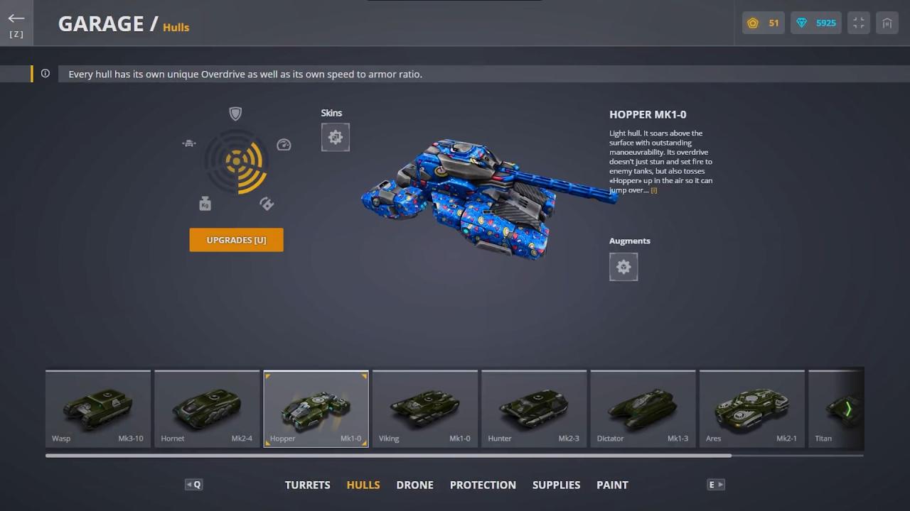 3D坦克Hopper底盘加入装备商店