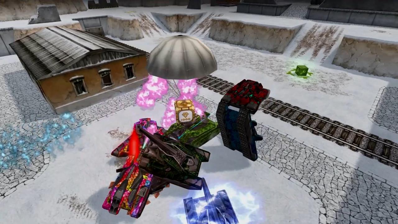 3D坦克火车站地图夺取金水晶