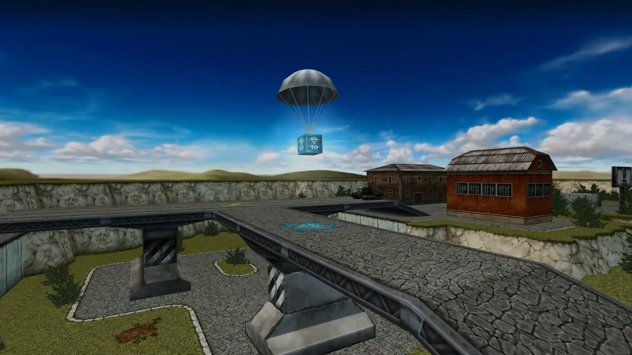 3D坦克空投蓝水晶