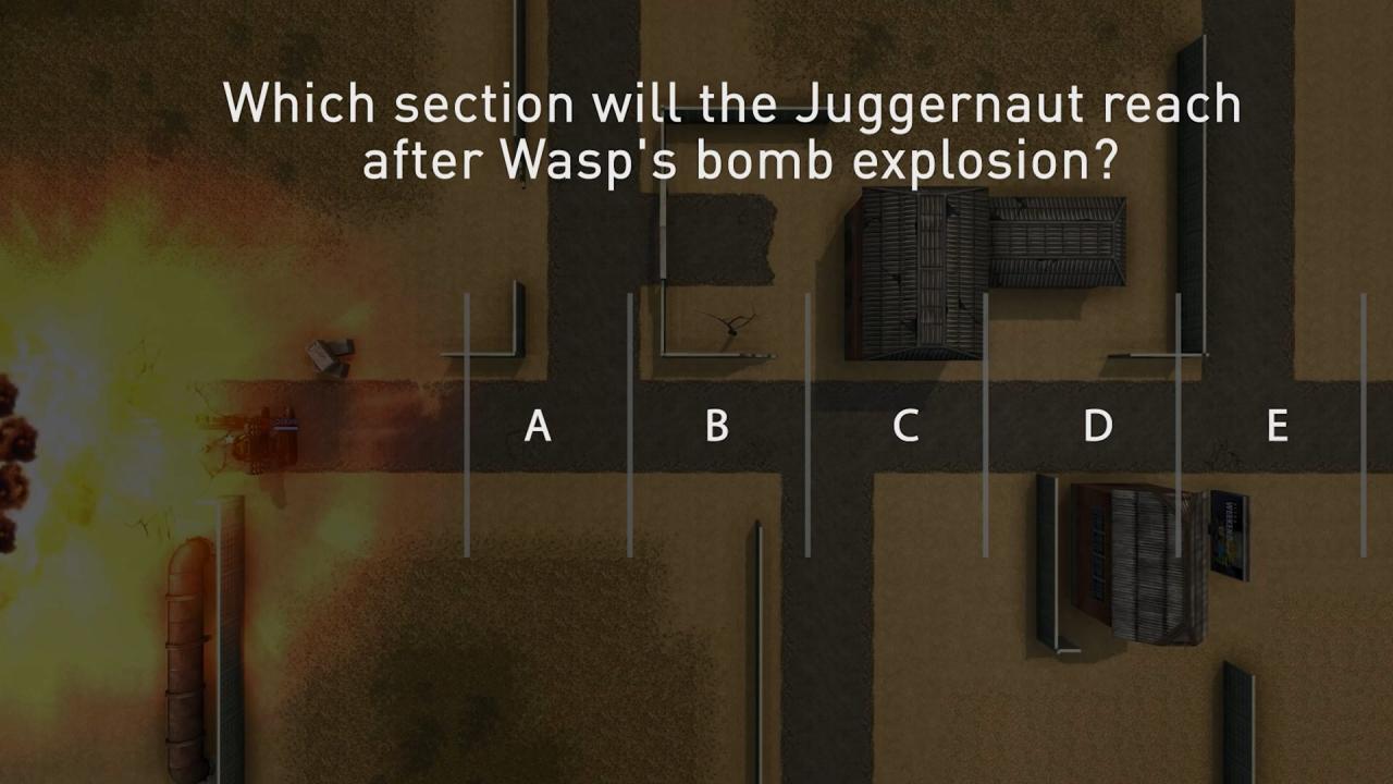 3D坦克超级坦克将在黄蜂的核弹爆炸后，到达哪个区域？