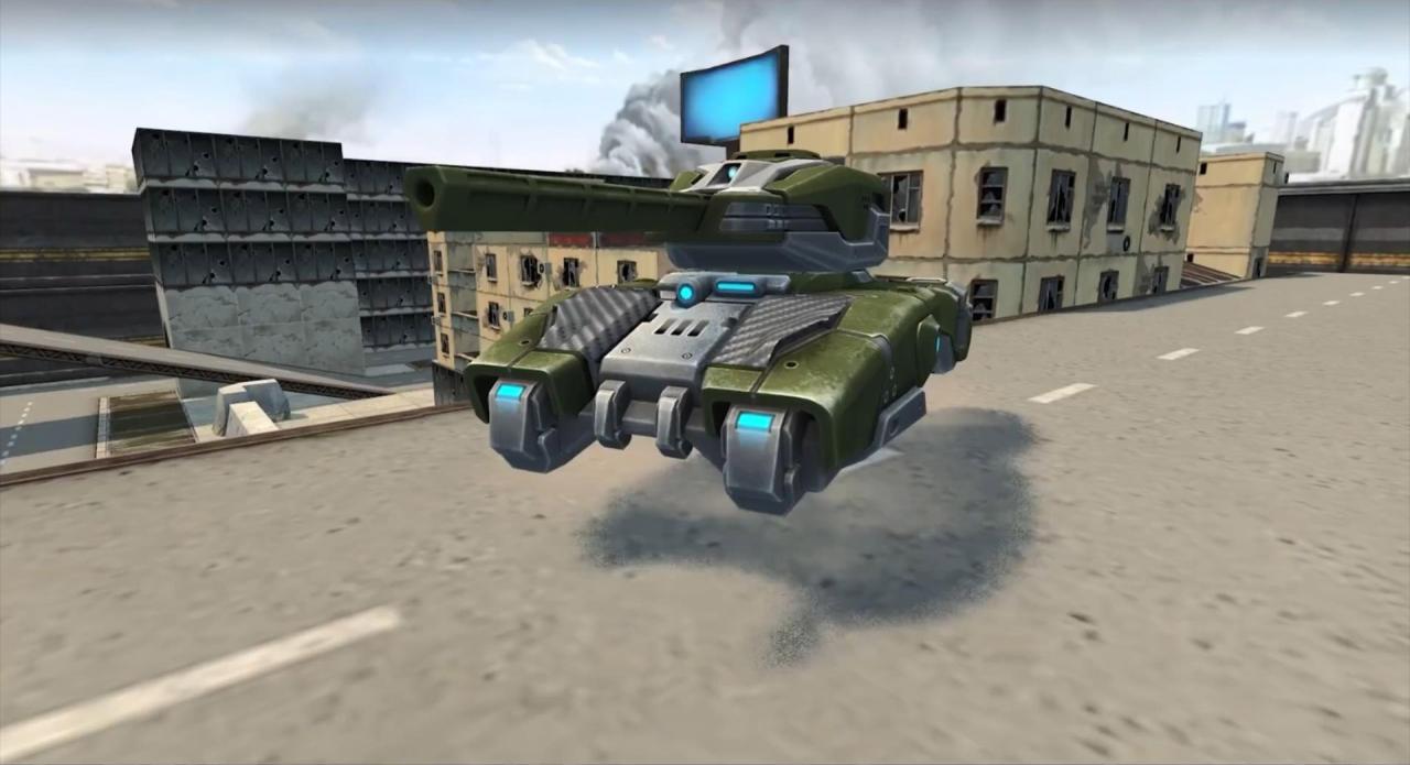 3D坦克激光炮皮肤和磁悬浮底盘