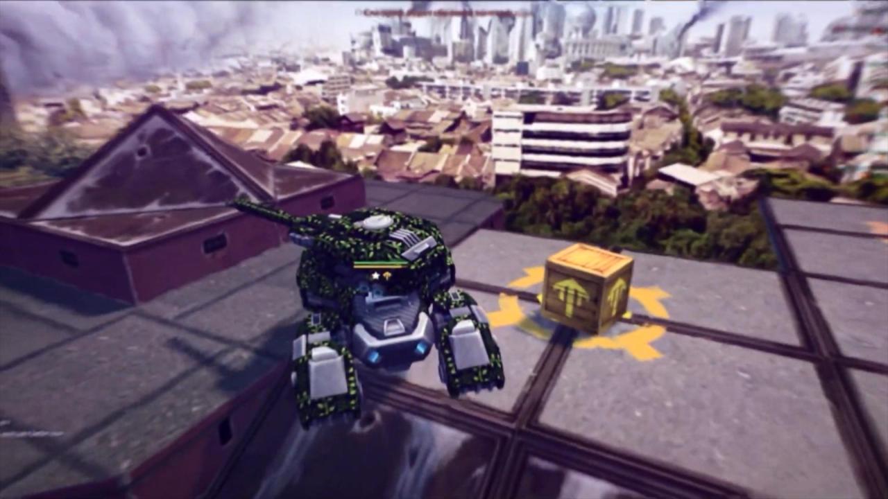 3D坦克摩天大楼霍珀激光炮模式