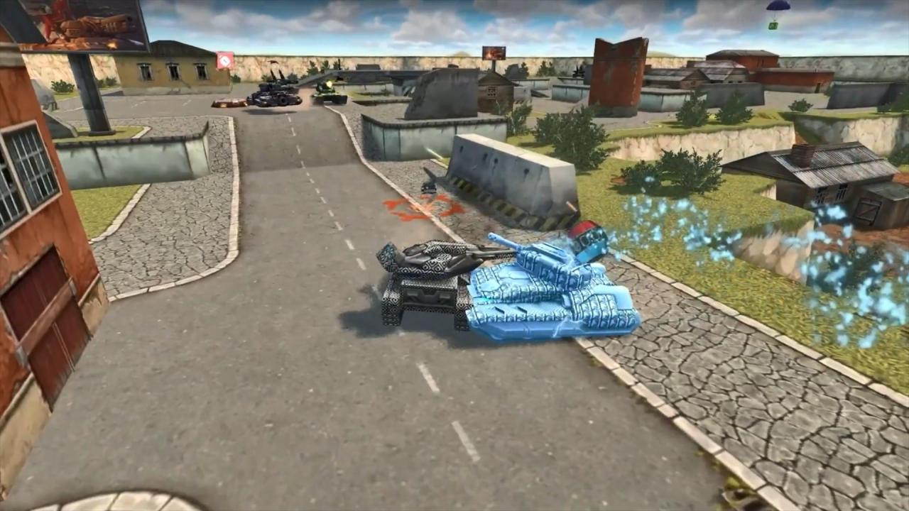 3D坦克被正在冰风暴冰冻的坦克