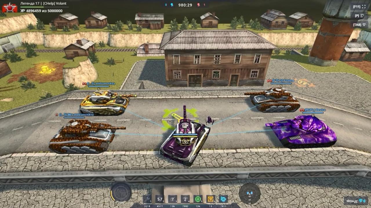 3D坦克道具效果附加到附近坦克