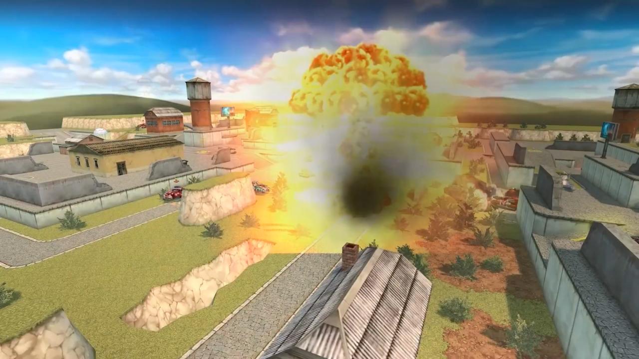 3D坦克金水晶陨石雨爆炸瞬间