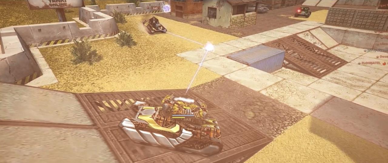 3D坦克高斯炮塔的狙击模式