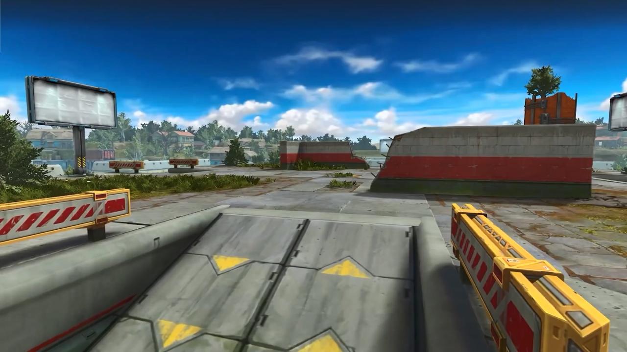 3D坦克高地角斗场上升坡道