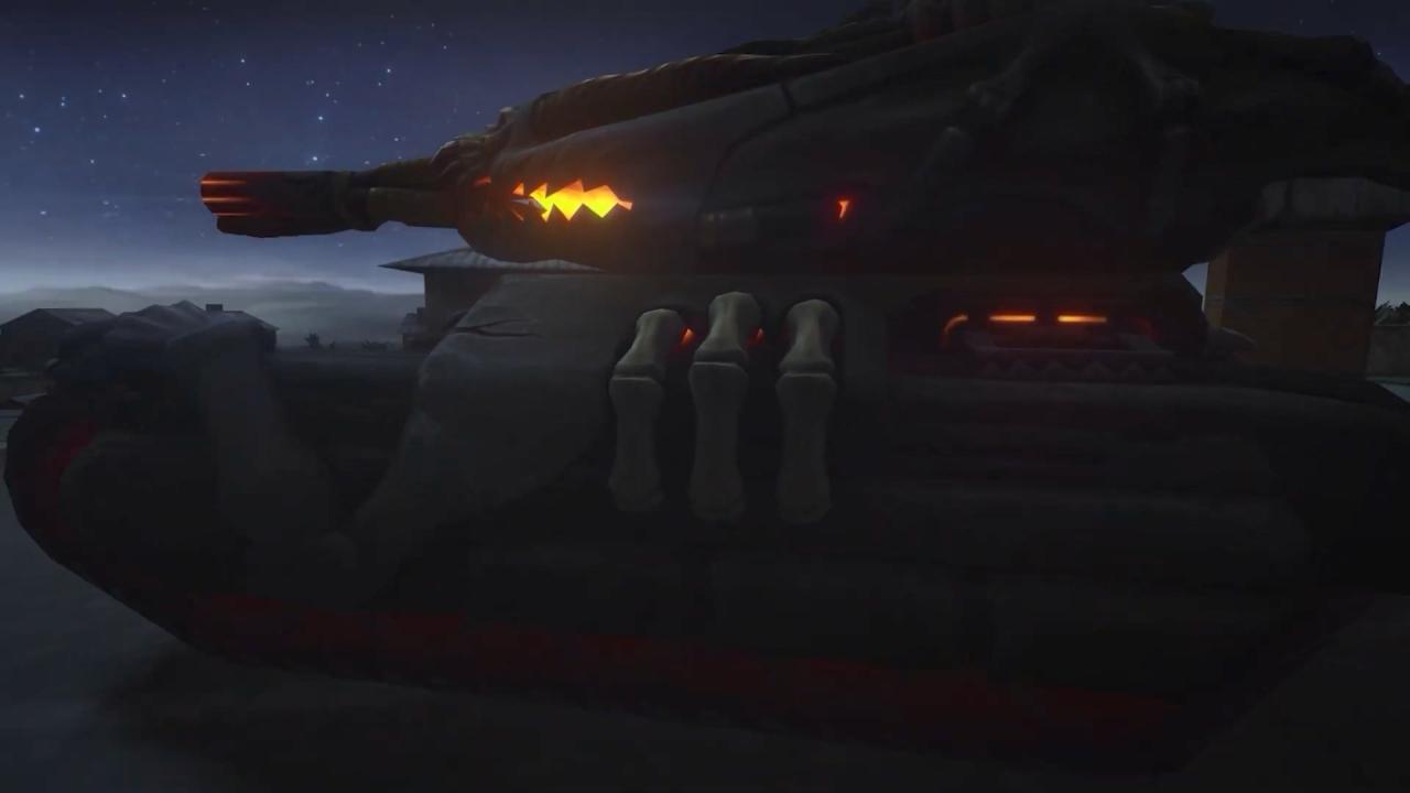 3D坦克万圣节生物形态之爪坦克皮肤侧面