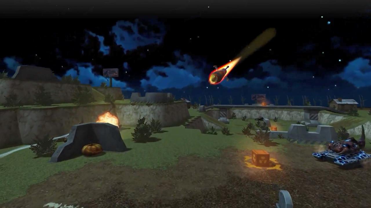 3D坦克万圣节地图金水晶陨石雨