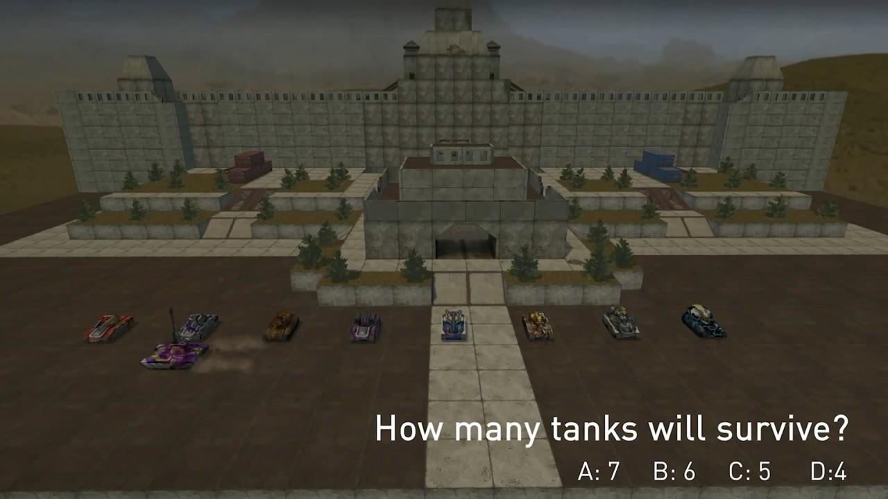 3D坦克每周猜猜看问题：多少辆坦克会幸存？