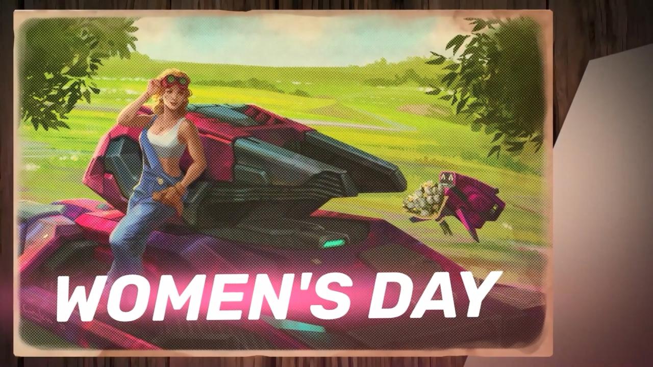 3D 坦克 2022 年三八妇女节壁纸