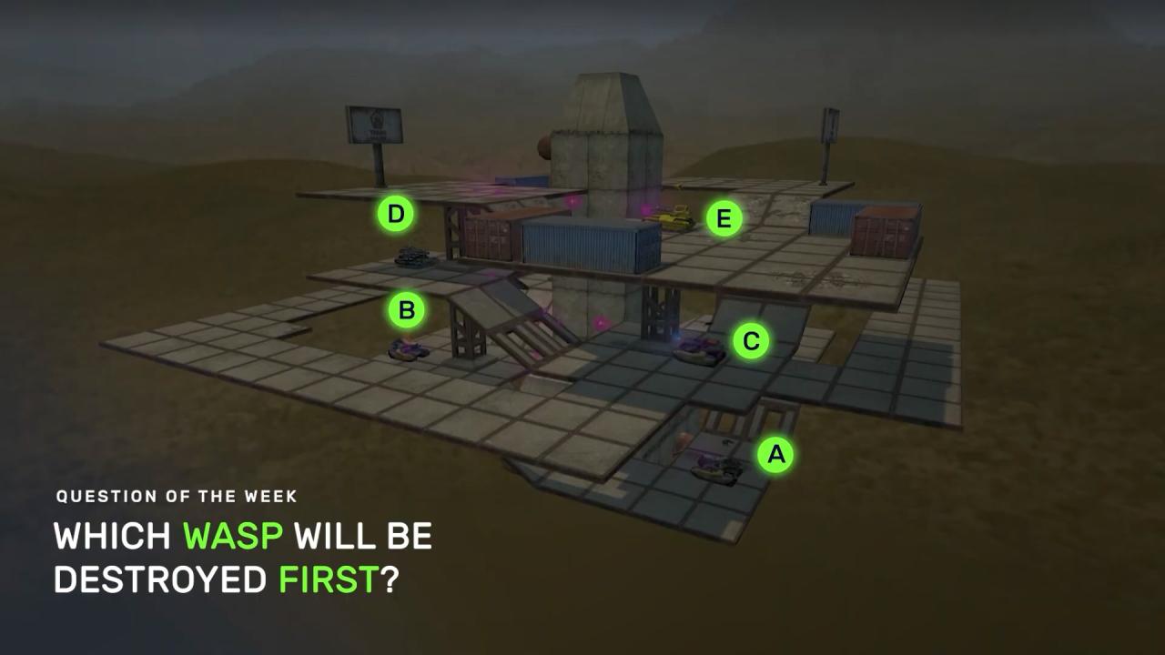 3D坦克每周猜猜看问题：哪辆黄蜂会被第一个击毁 ？