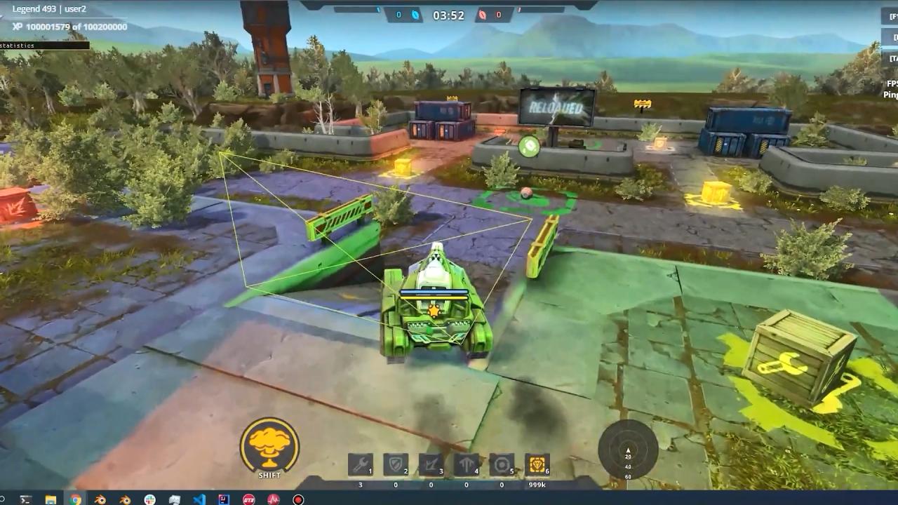 3D坦克动态光照效果的开发中的画面