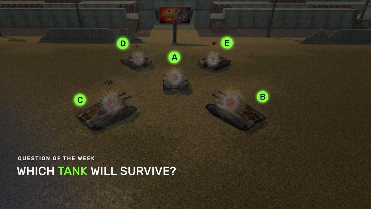 3D坦克每周猜猜看：哪辆坦克会幸存？