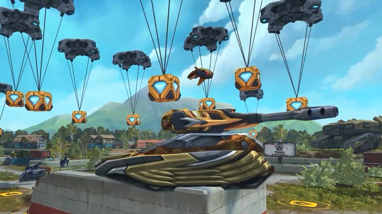 金色的危机无人机 XT 版和从天而降的金水晶和蝎型炮塔 XT 皮肤