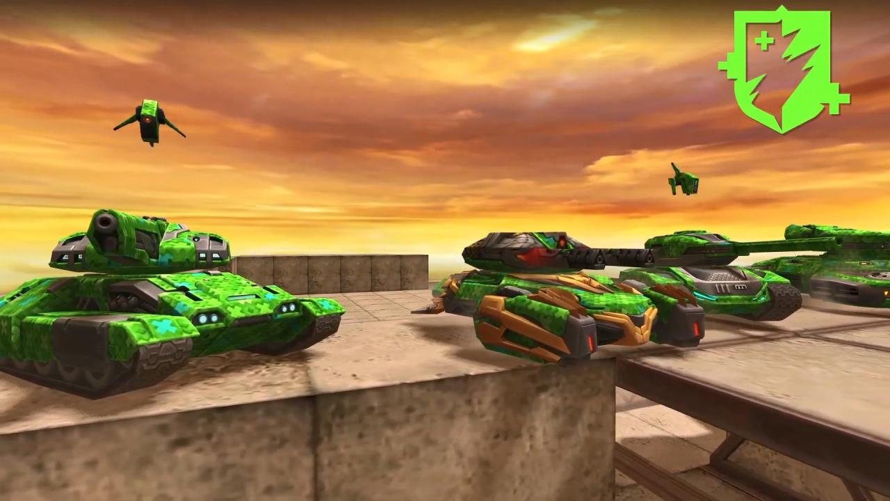 3D坦克活动绿色阵营