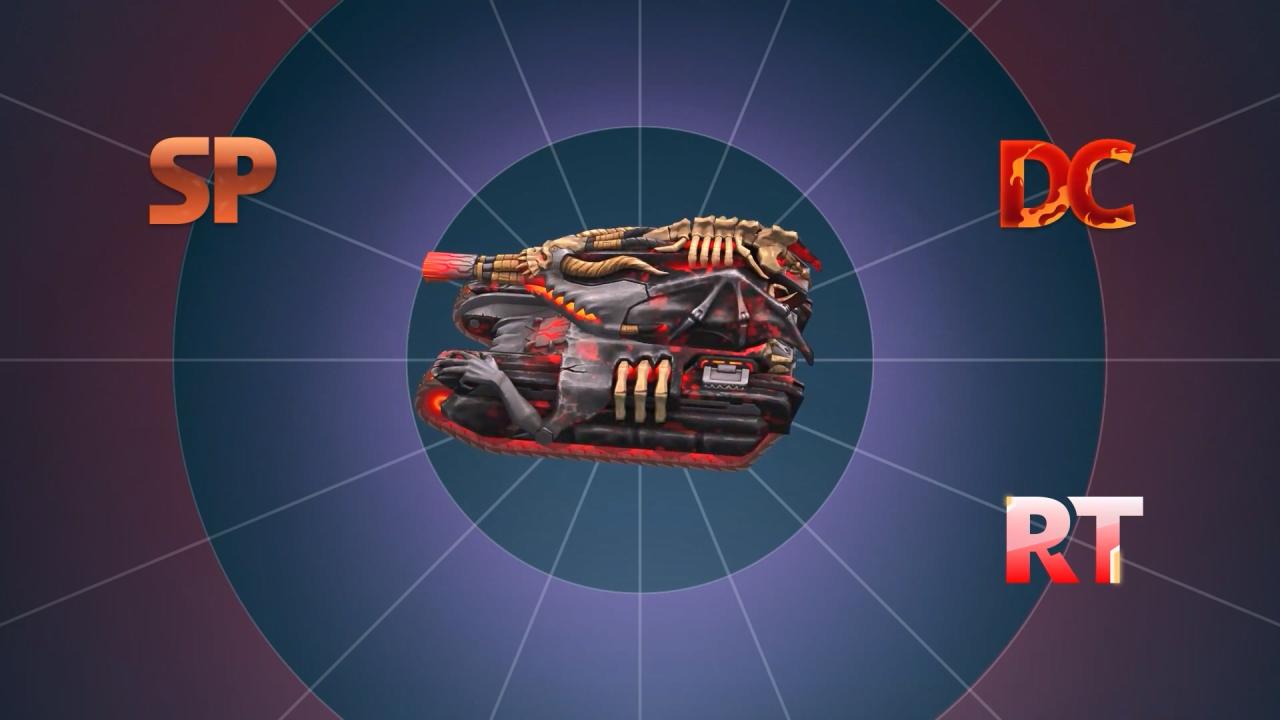 3D坦克恶魔系列皮肤黄蜂火焰炮