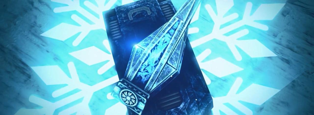 3D坦克冰风暴传奇系列皮肤蜂王底盘俯视图