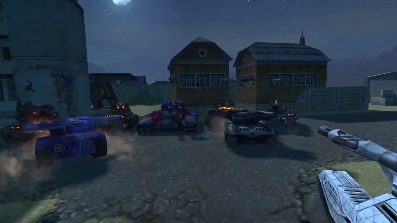 3D 坦克失重模式下的月光寂静地图