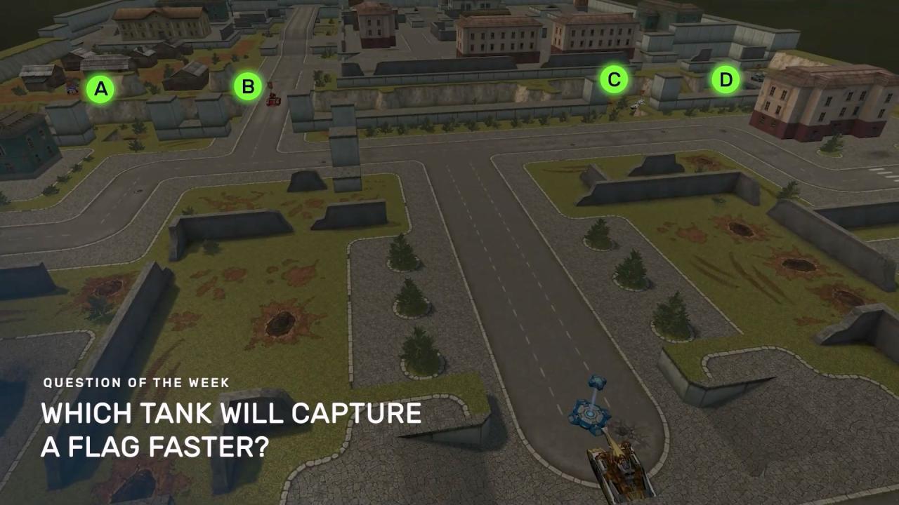 3D坦克每周猜猜看问题：哪辆坦克将夺取旗帜？