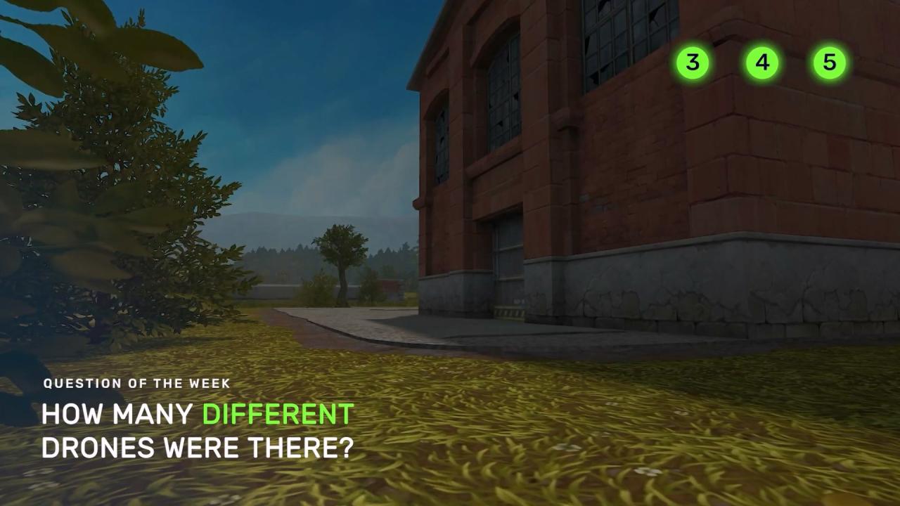 3D坦克每周猜猜看问题：那里有多少无人机？