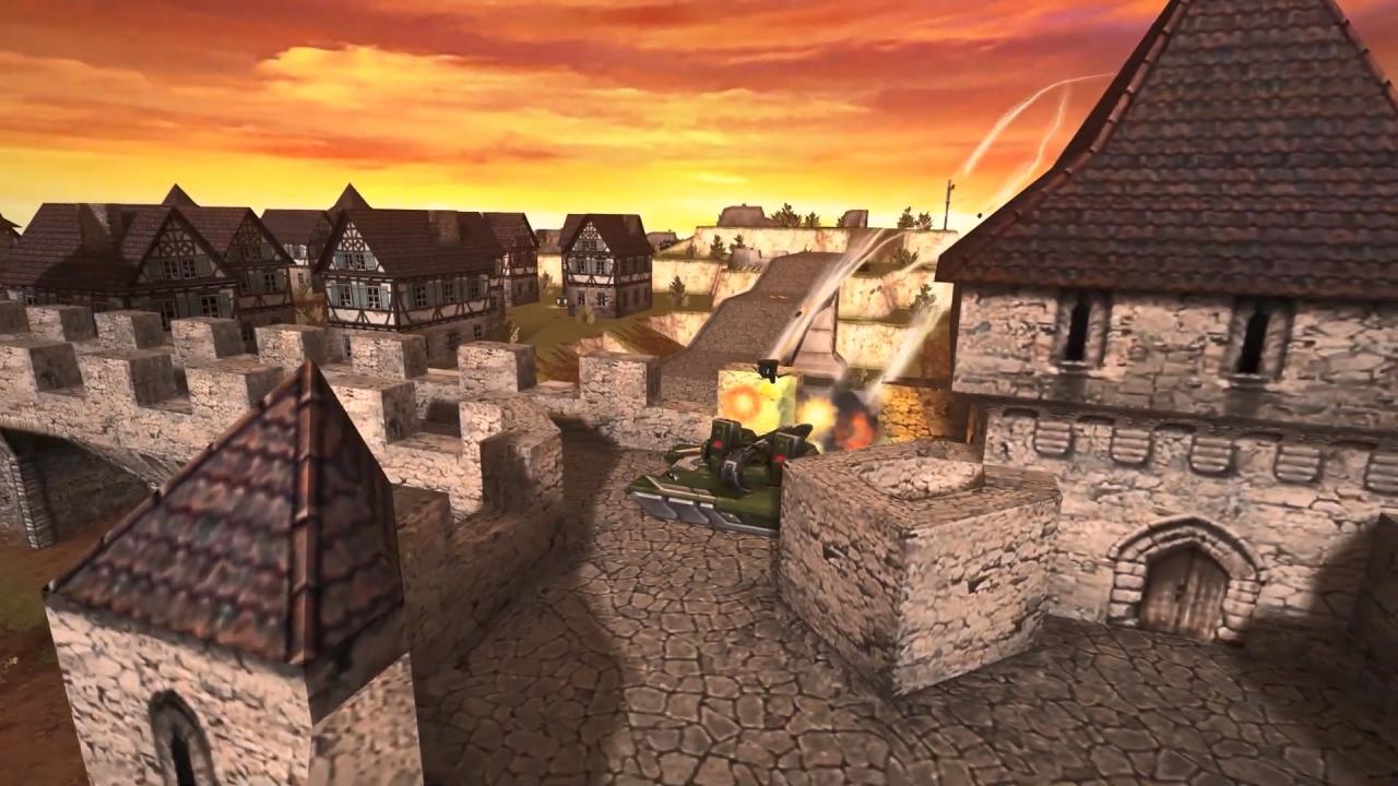 3D坦克前锋从天而降的火箭弹