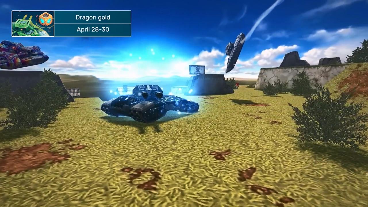 3D坦克金水晶乘龙超级坦克从天而降