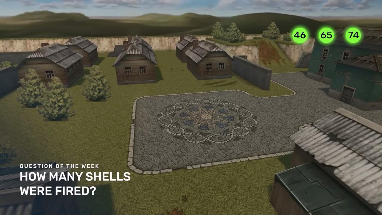 3D坦克每周猜猜看问题:多少炮弹被射出?
