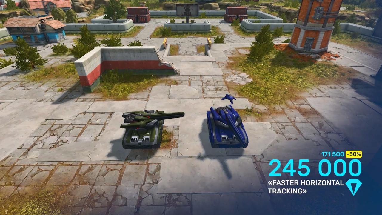 “更快的水平跟踪”参数增加高斯炮炮塔的旋转角速度，增加垂直瞄准角度