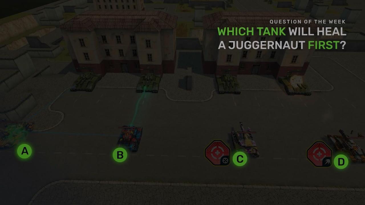 3D坦克每周猜猜看问题:哪辆坦克将首先治疗超级坦克?